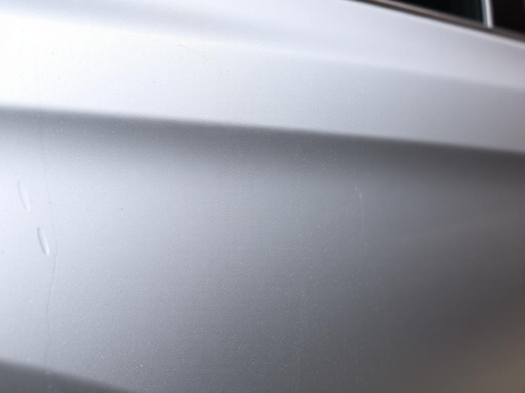 Sedan exterior paint restoration — before