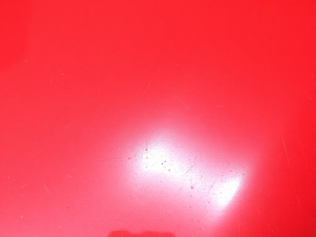 Red paint correction and ceramic coat — before